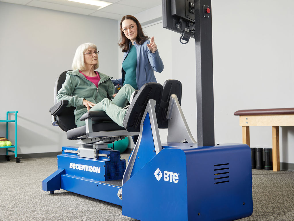 Eccentron provides eccentric-only isokinetic exercise